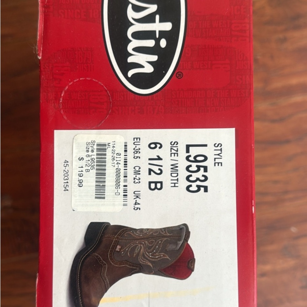 Justin Boots Brown/Gray Western Cowboy Boots